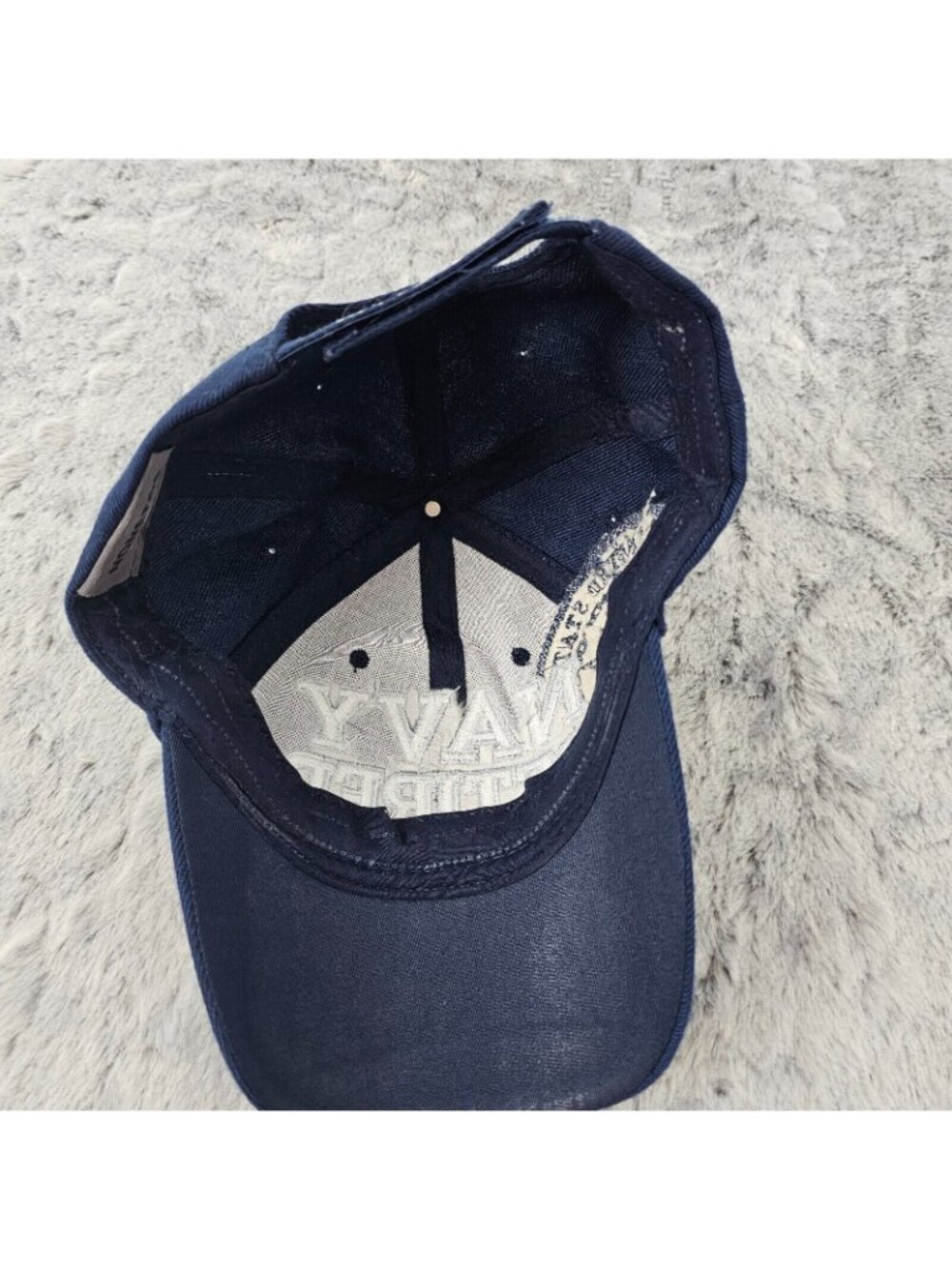 US Navy Retired Embroidered Baseball Cap Blue Strapback Military Hat - Picture 5 of 7